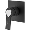 Mariner Lamborghini Vortex rubinetto doccia, per corpo incasso, VOR1990-NO+LEV002A-NOBO, Lamborghini Vortex matt black [Rubinetteria Bagno > Rubinetteria Doccia]