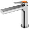 Mariner Lamborghini Vortex rubinetto lavabo, VOR9953-CS+LEV002-CSFB, Lamborghini Vortex brushed silver [Rubinetteria Bagno > Rubinetteria Lavabo]