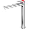 Mariner Lamborghini Vortex rubinetto lavabo con corpo del rubinetto rialzato, VOR9952-CR+LEV002-CRFL, Lamborghini Vortex silver [Rubinetteria Bagno > Rubinetteria Lavabo]