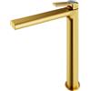 Mariner Lamborghini Vortex rubinetto lavabo con corpo del rubinetto rialzato, VOR9952-OB+LEV002-OBIN, Lamborghini Vortex brushed gold [Rubinetteria Bagno > Rubinetteria Lavabo]