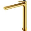Mariner Lamborghini Vortex rubinetto lavabo con corpo del rubinetto rialzato, VOR9952-OB+LEV002-OBNO, Lamborghini Vortex brushed gold [Rubinetteria Bagno > Rubinetteria Lavabo]