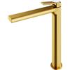 Mariner Lamborghini Vortex rubinetto lavabo con corpo del rubinetto rialzato, VOR9952-OB+LEV002-OBBO, Lamborghini Vortex brushed gold [Rubinetteria Bagno > Rubinetteria Lavabo]