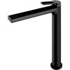Mariner Lamborghini Vortex rubinetto lavabo con corpo del rubinetto rialzato, VOR9952-NO+LEV002-NOIN, Lamborghini Vortex matt black [Rubinetteria Bagno > Rubinetteria Lavabo]