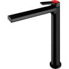 Mariner Lamborghini Vortex rubinetto lavabo con corpo del rubinetto rialzato, VOR9952-NO+LEV002-NOFL, Lamborghini Vortex matt black [Rubinetteria Bagno > Rubinetteria Lavabo]