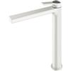 Mariner Lamborghini Vortex rubinetto lavabo con corpo del rubinetto rialzato, VOR9952-BO+LEV002-BOCA, Lamborghini Vortex arctic white [Rubinetteria Bagno > Rubinetteria Lavabo]