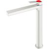 Mariner Lamborghini Vortex rubinetto lavabo con corpo del rubinetto rialzato, VOR9952-BO+LEV002-BOFL, Lamborghini Vortex arctic white [Rubinetteria Bagno > Rubinetteria Lavabo]