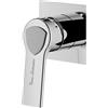 Mariner Lamborghini Vortex rubinetto doccia / rubinetto lavabo, per corpo incasso, VOR9911-CR+LEV002A-CRIN, Lamborghini Vortex silver [Rubinetteria Bagno > Rubinetteria Doccia]