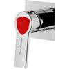 Mariner Lamborghini Vortex rubinetto doccia / rubinetto lavabo, per corpo incasso, VOR9911-CR+LEV002A-CRFL, Lamborghini Vortex silver [Rubinetteria Bagno > Rubinetteria Doccia]