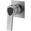 Mariner Lamborghini Vortex rubinetto doccia / rubinetto lavabo, per corpo incasso, VOR9911-CS+LEV002A-CSCA, Lamborghini Vortex brushed silver [Rubinetteria Bagno > Rubinetteria Doccia]