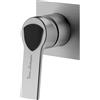 Mariner Lamborghini Vortex rubinetto doccia / rubinetto lavabo, per corpo incasso, VOR9911-CS+LEV002A-CSNO, Lamborghini Vortex brushed silver [Rubinetteria Bagno > Rubinetteria Doccia]
