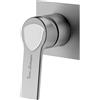 Mariner Lamborghini Vortex rubinetto doccia / rubinetto lavabo, per corpo incasso, VOR9911-CS+LEV002A-CSBO, Lamborghini Vortex brushed silver [Rubinetteria Bagno > Rubinetteria Doccia]