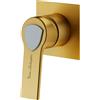 Mariner Lamborghini Vortex rubinetto doccia / rubinetto lavabo, per corpo incasso, VOR9911-OB+LEV002A-OBIN, Lamborghini Vortex brushed gold [Rubinetteria Bagno > Rubinetteria Doccia]