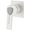 Mariner Lamborghini Vortex rubinetto doccia / rubinetto lavabo, per corpo incasso, VOR9911-BO+LEV002A-BOIN, Lamborghini Vortex arctic white [Rubinetteria Bagno > Rubinetteria Doccia]