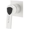 Mariner Lamborghini Vortex rubinetto doccia / rubinetto lavabo, per corpo incasso, VOR9911-BO+LEV002A-BOCA, Lamborghini Vortex arctic white [Rubinetteria Bagno > Rubinetteria Doccia]