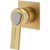 Mariner Lamborghini Vortex rubinetto doccia / rubinetto lavabo, per corpo incasso, VOR9911-OS+LEV002A-OSIN, Lamborghini Vortex noble gold [Rubinetteria Bagno > Rubinetteria Doccia]