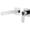 Mariner Lamborghini Vortex rubinetto lavabo a parete, per corpo incasso, VOR9911-CR+LEV002A-CRCA+BOQ0258-CRTL, Lamborghini Vortex silver [Rubinetteria Bagno > Rubinetteria Lavabo]