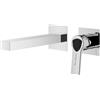 Mariner Lamborghini Vortex rubinetto lavabo a parete, per corpo incasso, VOR9911-CR+LEV002A-CRNO+BOQ0258-CRTL, Lamborghini Vortex silver [Rubinetteria Bagno > Rubinetteria Lavabo]