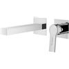 Mariner Lamborghini Vortex rubinetto lavabo a parete, per corpo incasso, VOR9911-CR+LEV002A-CRBO+BOQ0258-CRTL, Lamborghini Vortex silver [Rubinetteria Bagno > Rubinetteria Lavabo]