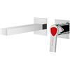 Mariner Lamborghini Vortex rubinetto lavabo a parete, per corpo incasso, VOR9911-CR+LEV002A-CRFL+BOQ0258-CRTL, Lamborghini Vortex silver [Rubinetteria Bagno > Rubinetteria Lavabo]