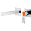 Mariner Lamborghini Vortex rubinetto lavabo a parete, per corpo incasso, VOR9911-CR+LEV002A-CRFB+BOQ0258-CRTL, Lamborghini Vortex silver [Rubinetteria Bagno > Rubinetteria Lavabo]