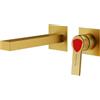 Mariner Lamborghini Vortex rubinetto lavabo a parete, per corpo incasso, VOR9911-OB+LEV002A-OBFL+BOQ0258-OBTL, Lamborghini Vortex brushed gold [Rubinetteria Bagno > Rubinetteria Lavabo]