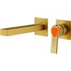 Mariner Lamborghini Vortex rubinetto lavabo a parete, per corpo incasso, VOR9911-OB+LEV002A-OBFB+BOQ0258-OBTL, Lamborghini Vortex brushed gold [Rubinetteria Bagno > Rubinetteria Lavabo]