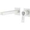 Mariner Lamborghini Vortex rubinetto lavabo a parete, per corpo incasso, VOR9911-BO+LEV002A-BOIN+BOQ0258-BOTL, Lamborghini Vortex arctic white [Rubinetteria Bagno > Rubinetteria Lavabo]