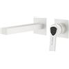 Mariner Lamborghini Vortex rubinetto lavabo a parete, per corpo incasso, VOR9911-BO+LEV002A-BOCA+BOQ0258-BOTL, Lamborghini Vortex arctic white [Rubinetteria Bagno > Rubinetteria Lavabo]