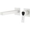 Mariner Lamborghini Vortex rubinetto lavabo a parete, per corpo incasso, VOR9911-BO+LEV002A-BONO+BOQ0258-BOTL, Lamborghini Vortex arctic white [Rubinetteria Bagno > Rubinetteria Lavabo]