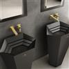 Mariner Lamborghini Vortex rubinetto lavabo a parete, per corpo incasso, VOR9911-OS+LEV002A-OSCA+BOQ0258-OSTL, Lamborghini Vortex noble gold [Rubinetteria Bagno > Rubinetteria Lavabo]