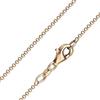 MATERIA by Matthias Wagner Materia K98 Collana da donna in argento 925 placcato oro rosa, diamantata, 1 mm, 40-80 cm e Placcato oro, colore: Oro rosa, cod. #K98