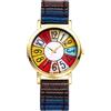 OIDEA Orologi rotondi analogici da donna: orologio da polso in stile boemo con quadrante numerico grande cinturino in vera pelle regali per il tempo libero per la mamma fidanzata, Stile C