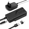 Gbformat 6Gbps Adattatore USB C/USB3.0 A SATAIII/II/I, Cavo SATA A USB 3.0 Per Dischi Rigidi HDD/SSD Da 2,5"/3,5" E Lettori Ottici SATA Con Alimentatore 12V/2A, UASP