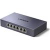 UGREEN PoE Switch Gigabit PoE 6 Porte con 4 Porte PoE+ con Protocolli IEEE 802.3AT/AF e PD, protezione 6KV, VLAN, Plug e Play, lunga Portata Fino a 250M, Fino a 30W per Ciascuna Porta