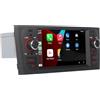 LXKLSZ Autoradio per Fiat Grande Punto 2005-2009 con Wireless CarPlay Android Auto Stereo per Fiat Linea 2007-2011 Bluetooth/Mirror Link/FM/AM/USB