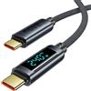 toocki Cavo USB C USB C 240W, 1m Cavo USB Type-C PD 5A Ricarica Rapida QC 4.0 Nylon Cavo Tipo C Caricabatterie Cellulare per iPhone 16 15 Samsung S22 Ultra iPad Pro MacBook Pixel 7 Pro ECC
