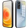 XINYEXIN Cover per Xiaomi Redmi Note 12 Pro 4G / Note 11 Pro 5G/4G Case, Custodia Protettiva in Vetro a Gradiente, Custodia Telefono Antiurto e Antigraffio con Cornice in Morbido Silicone - Blu