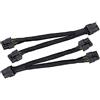 LeHang 2X GPU VGA PCIe 8 Pin Femmina a Doppio 8 Pin (6+2) Maschio PCI Express Power Sleeved Cavo di prolunga 8 Pin (20 cm)