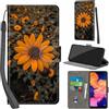 PHINIENLAND Cover per Samsung Galaxy A10 custodia portafoglio Crisantemo | 3 scomparti carte, 1 tasca banconote, Chiusura magnetica, Supporto, Pelle PU flip cover per Samsung A10