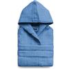 l&j Accappatoio Uomo Donna Unisex Azzurro con Cappuccio in Nido d'Ape - 100% Cotone, Morbido e Assorbente, con Tasche - Ideale per Bagno, Spa e Viaggio (Blu, XXL)