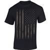 Baddery Maglietta: Stars And Stripes Camo Stile - Bandiera USA T-Shirt - Maglia Uomo Uomini - Biker Rock Chopper - Stati Uniti d'America - Regalo - Army Camouflage - Stella - United States (M)