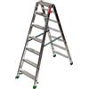 FACAL Scala in Alluminio Dupla Doppia Salita 6 Gradini Portata massima 150 Kg Altezza 154 cm - D-6