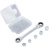 BGS Do it yourself BGS Diy 71016 | Chiave combinata a doppio cricchetto con set di adattatori | 8-19 mm | 6 pz.