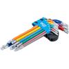 BGS 74467 | Serie di chiavi ad angolo | multicolore | profilo a T (per Torx) con testa sferica T10 - T50 | 9 pz.