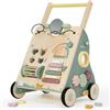 Labebe Passeggino in Legno 8 in 1 - Carrello per Bambini, Girello con Ruote Gommate e Centro Attività, Aiuto per Bambini