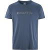 Craft Core Essence Logo Tee Lake - Maglietta Traspirante XXL in Poliestere Riciclato - Maglia Funzionale Manica Corta per Fitness, Escursionismo e Allenamento all'aperto