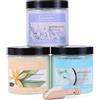 Spa Luxetique Set Sali da Bagno 3 Sali Marini con Oli Essenziali per Spa Profumato e Rillassante Set Regalo San Valentino per Alleviare Stress, Anticellulite, Regalo Festa della Mamma