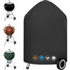 Sonharlar Copertura per barbecue Weber 67 CM-600D, copertura per barbecue Weber, resistente e impermeabile, in poliuretano, per griglia a carbone Master Touch da 67 cm, originale (Φ80 x 99 cm)