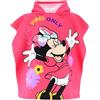 Disney Minnie Mouse Asciugamano con Cappuccio per Bambina, Telo da Spiaggia, Telo da Bagno Floreale, Poncho per Bambine, Asciugamano per Bambini