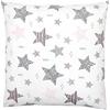TupTam Federa per Cuscini per Bambini con Motivi Decorativi, Stelle Rosa/Nero, 80 x 80 cm